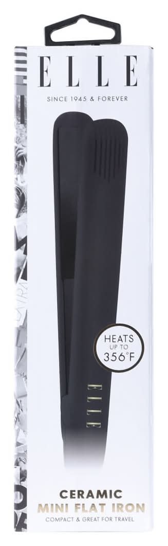 Elle Mini Flat Iron Hair Straightener Black 1 Ct