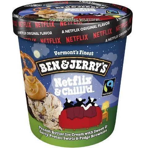 Ben & Jerry's Netflix & Chilll'd Ice Cream, Peanut Butter (1 pint)