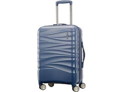American Tourister Cascade 22 Hardside Carry-On Suitcase, 4-Wheeled Spinner, Slate Blue  (143244-E264)