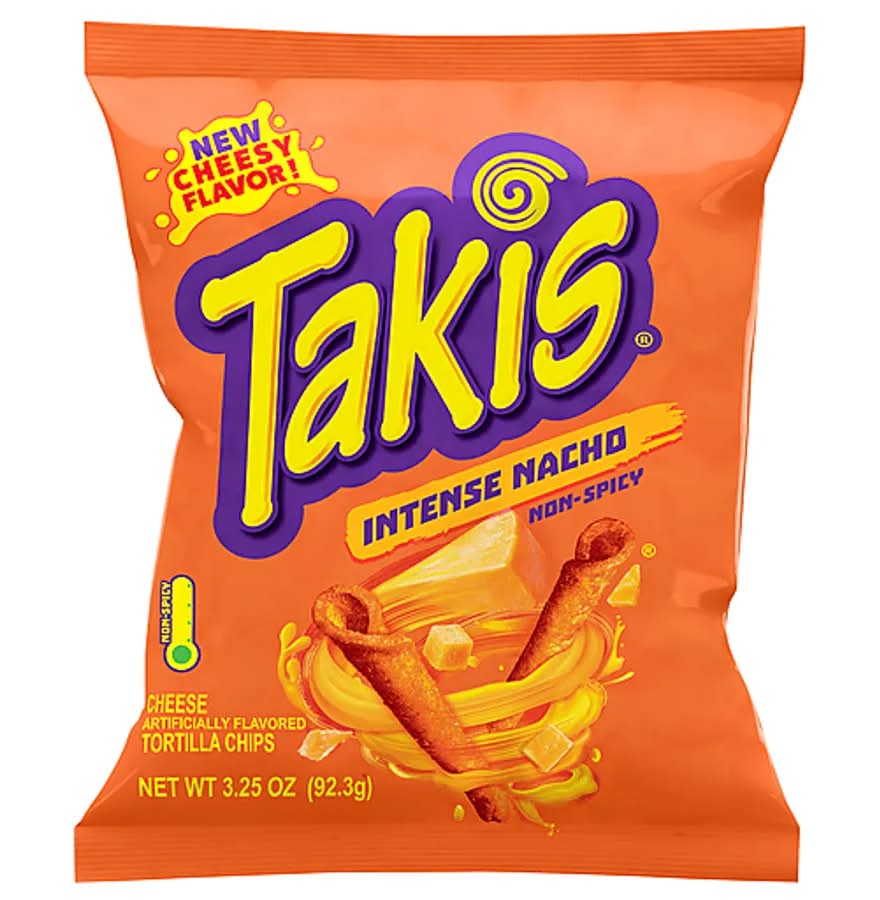 Takis Intense Nacho Non Spicy Tortilla Chips