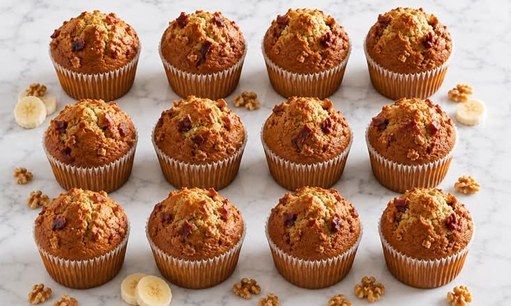 Dozen Banana Nut Mammoth Muffins®