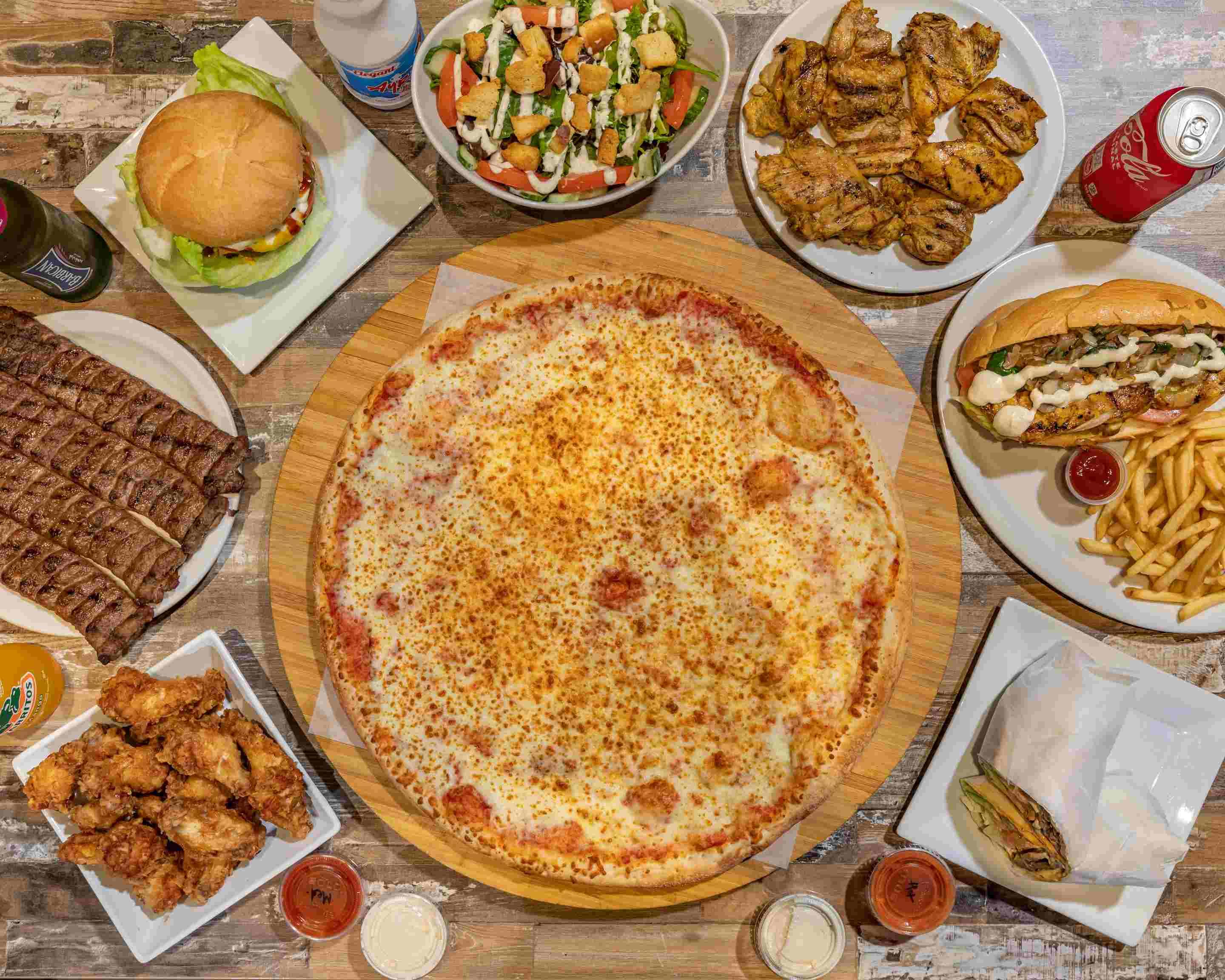 Pizza Boite Brun / pizza halal/ halal food service/ restauration halal