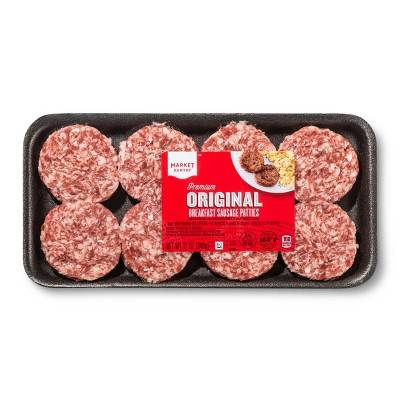 Market Pantry Original Breakfast Sausage Patties - 8pk/12oz - Tm (12 oz)