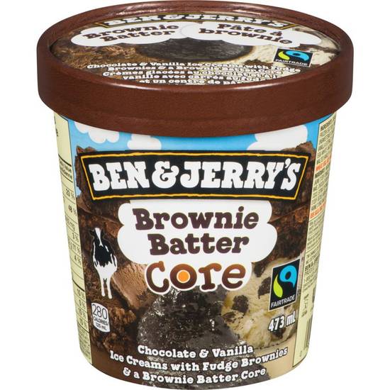 Ben & Jerry's Ice Cream Brownie Batter Core (473 ml)