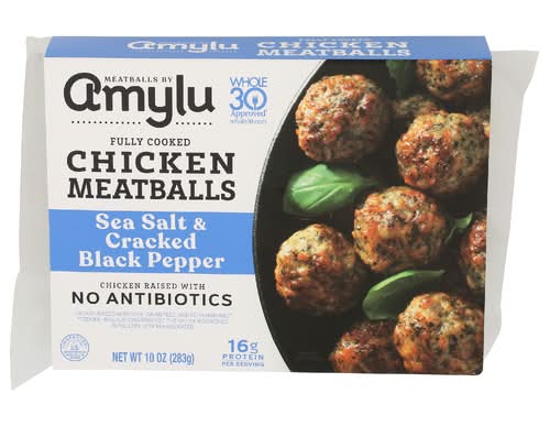 Amylu Sea Salt & Cracked Black Pepper Chicken Meatballs