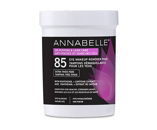 Annabelle Soothing De-Puffing & Lash Care Eye Makeup Remover Pads (85 units)