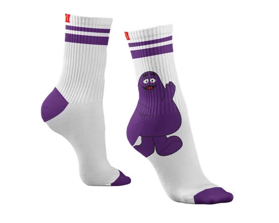 Adult Grimace Silly Socks