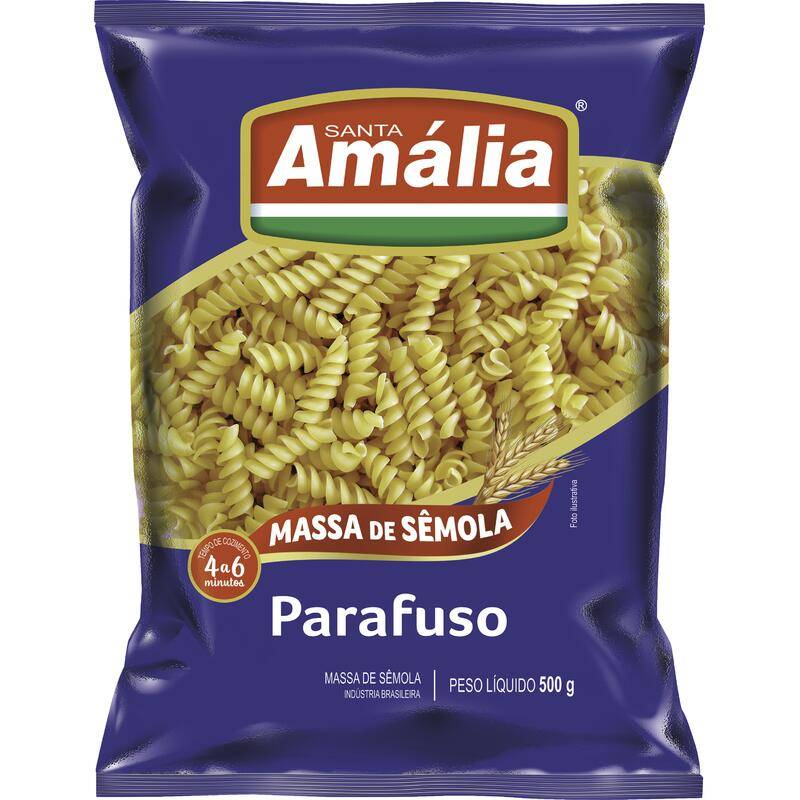 Santa amália macarrão de sêmola parafuso (500g)