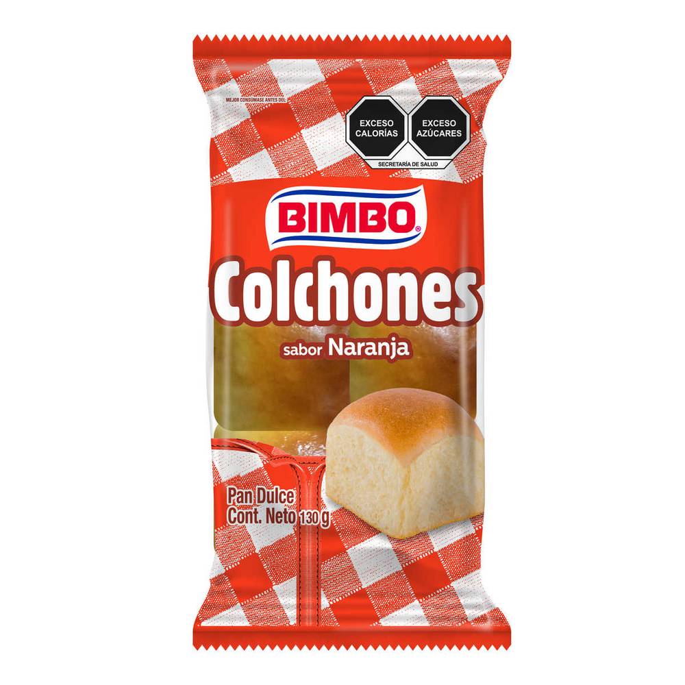 Bimbo · Colchones pan esponjosito, naranja (130 g)