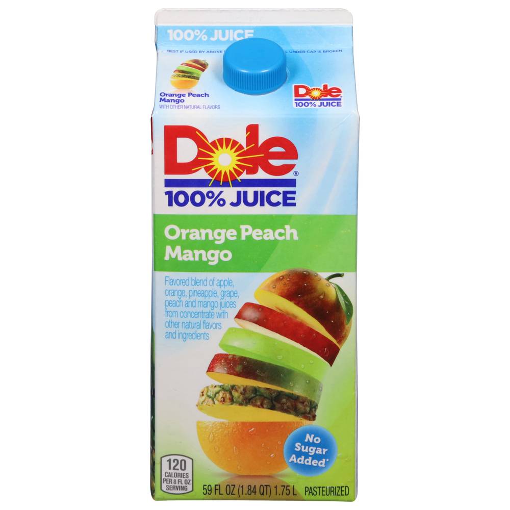 Dole 100% Orange Peach Mango Juice (59 fl oz)