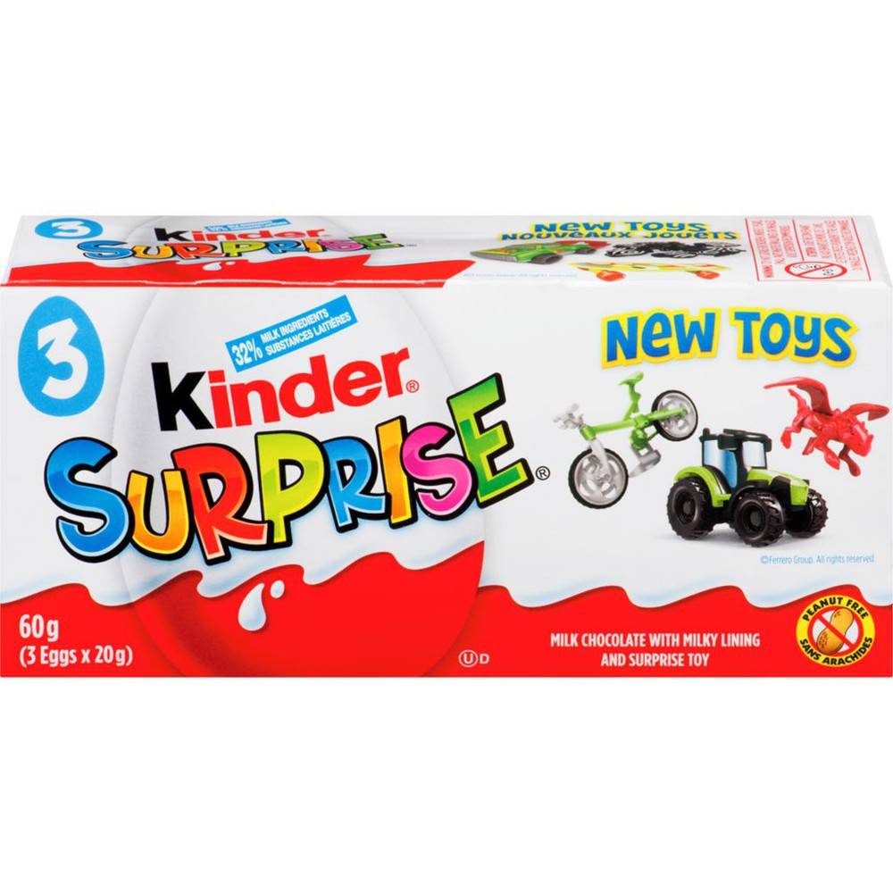 Kinder Surprise Chocolate Eggs (3 x 20 g)