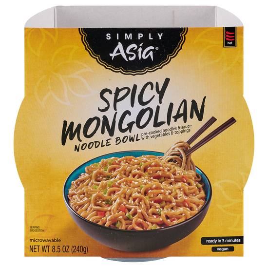 Simply Asia Hot Spicy Mongolian Noodle Bowl