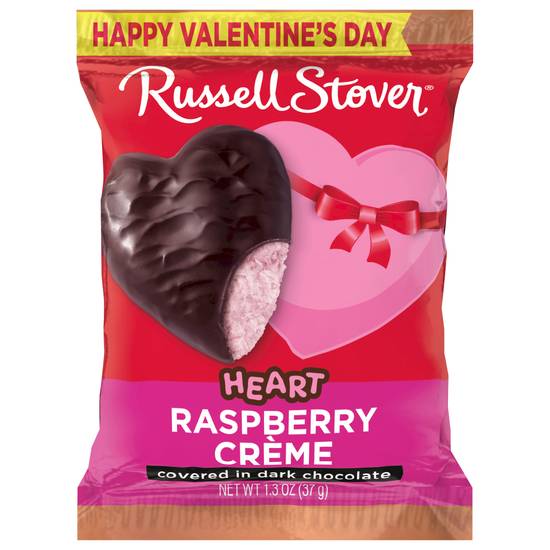 Russell Stover Valentine's Day Dark Chocolate Heart (raspberry crème)