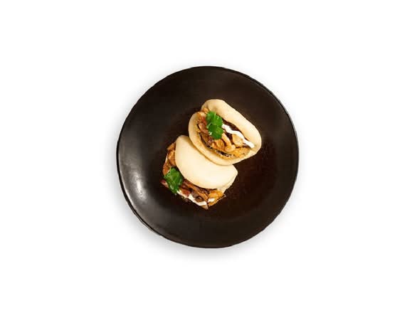 oyster + shiitake mushrooms bao buns (vg)