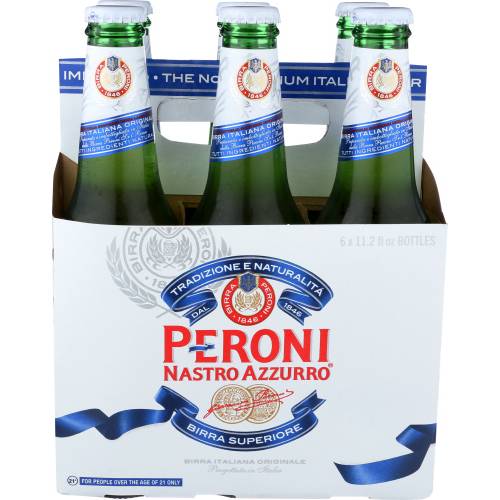 Peroni Beer 6 Pack Bottles