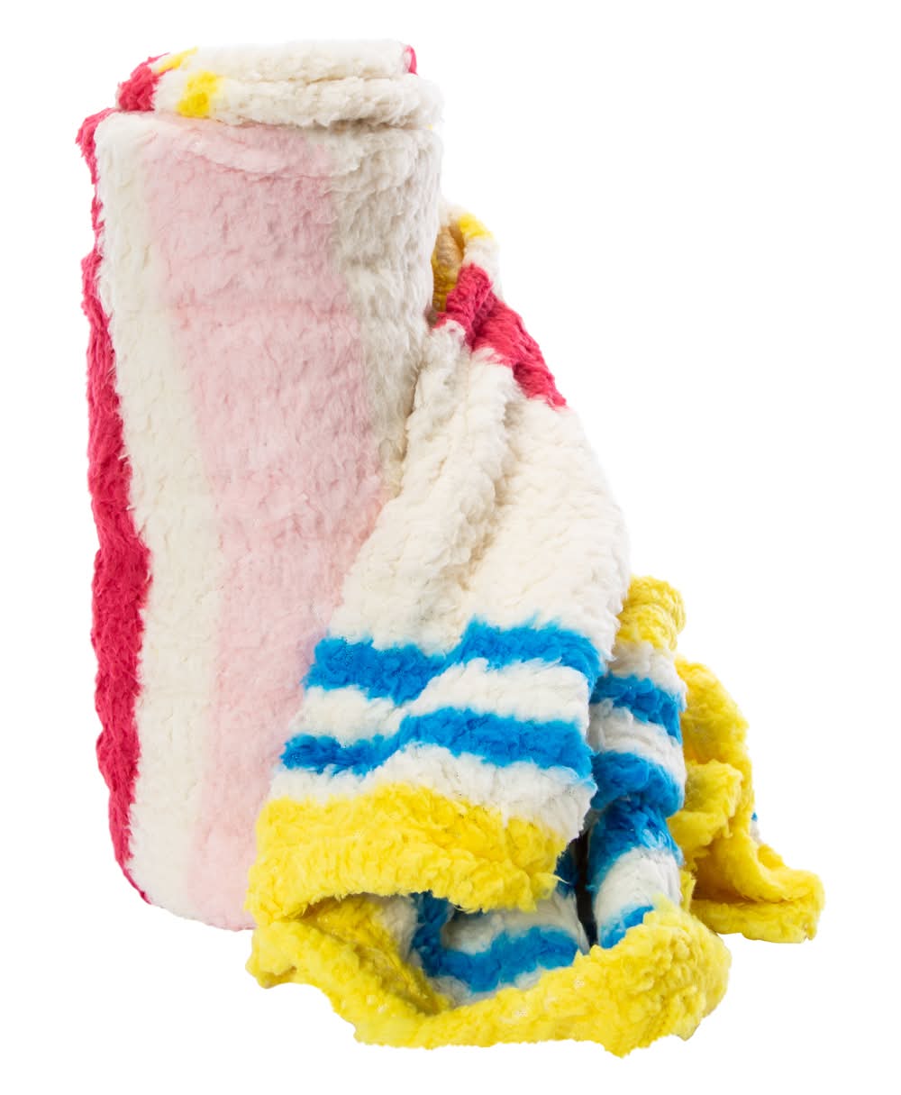 Printed Sherpa Throw Blanket 50in x 60in Stripe