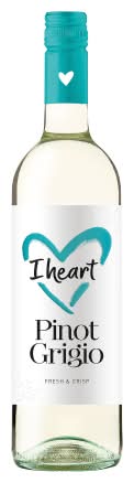 I Heart Fresh & Crisp Pinot Grigio White Wine (750ml)