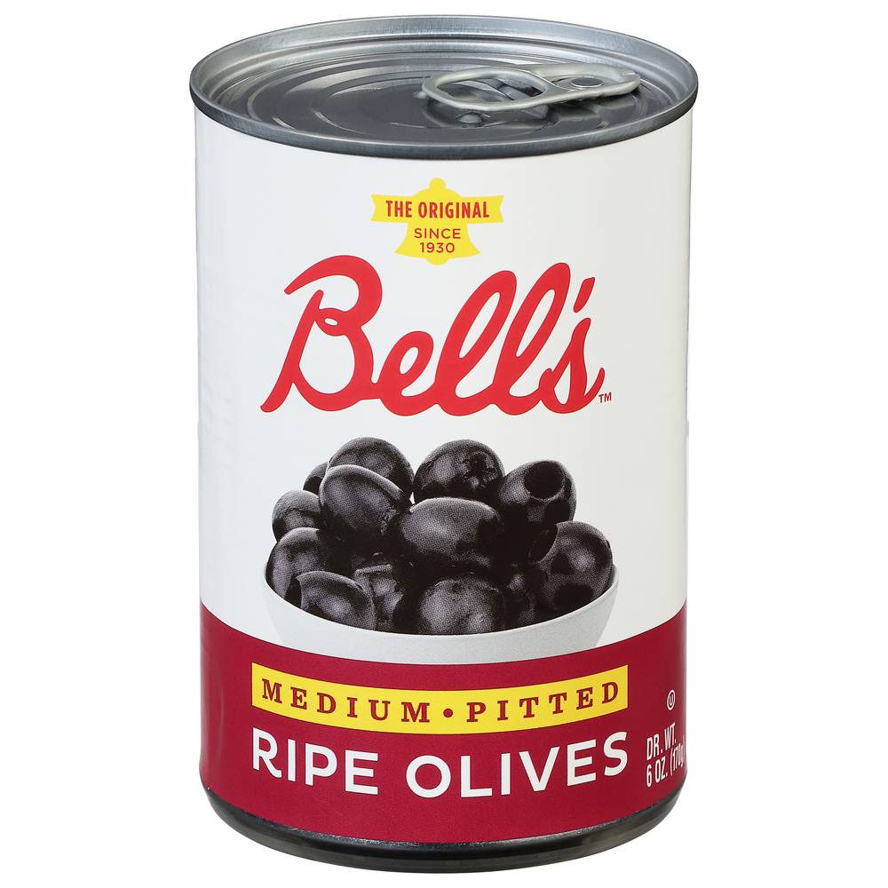 Bell's Medium Pitted Ripe Olives (6 oz)