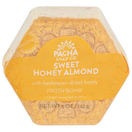 Pacha Soap Co Sweet Honey Almond Froth Bath Bomb