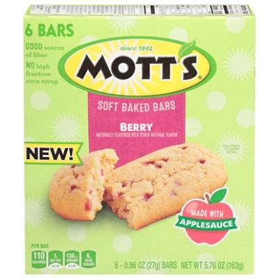 Motts Soft Baked Berry Bars 6 Count .96 Ounce