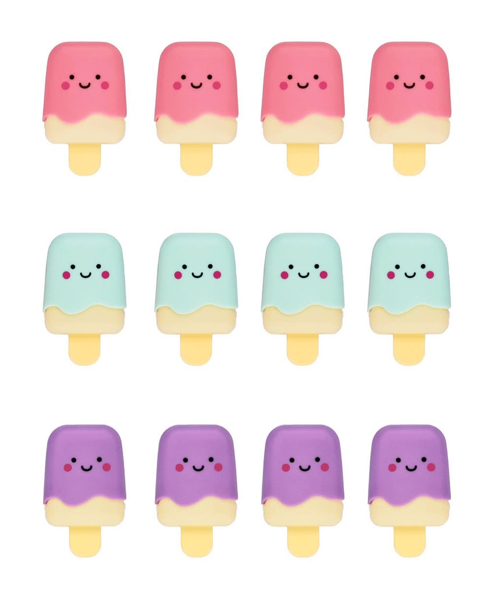 Spritz Party Favors Popsicle Lip Gloss, Assorted (0.08 oz, 12 ct)