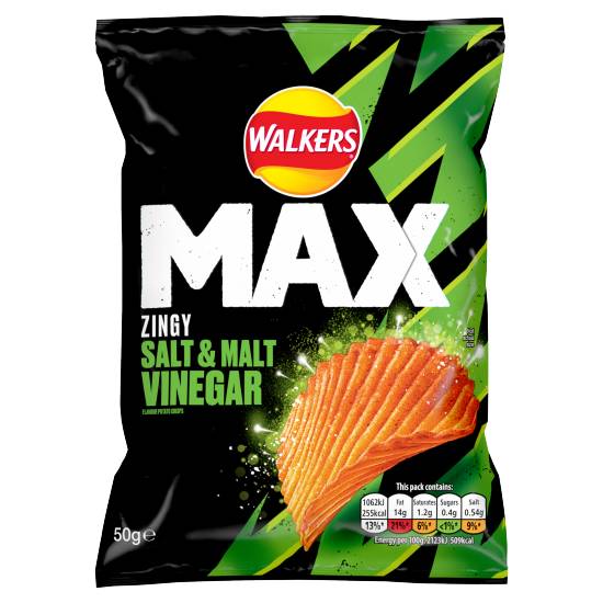 Walker's Max Potato Crisps (zingy salt-malt vinegar)