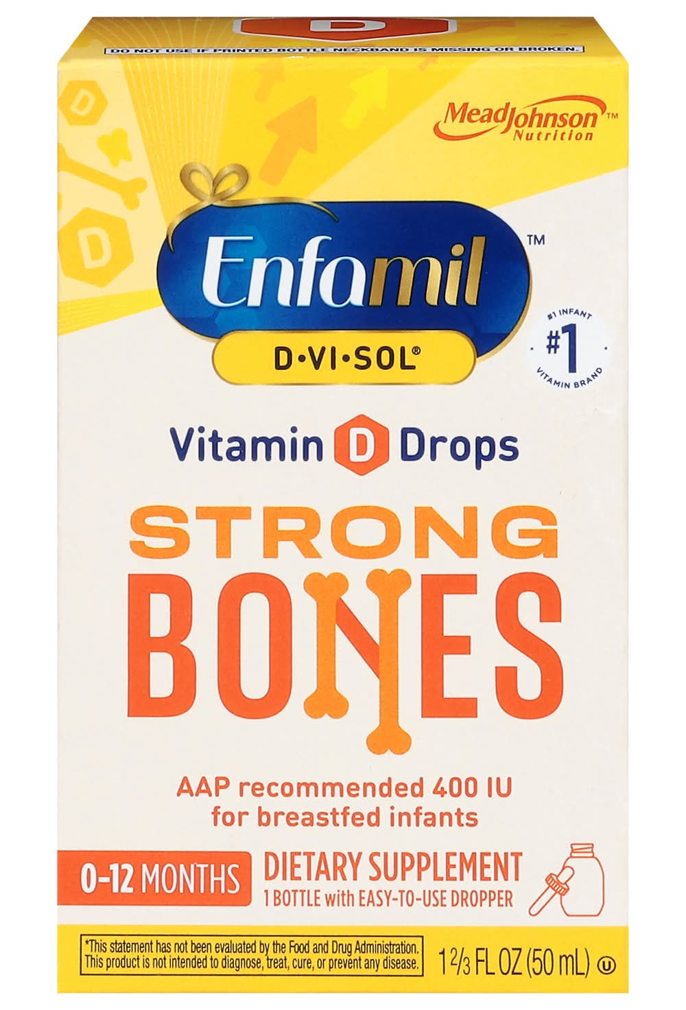 Enfamil D-Vi-Sol Breastfed Infant Vitamin D Supplement (50 ml)