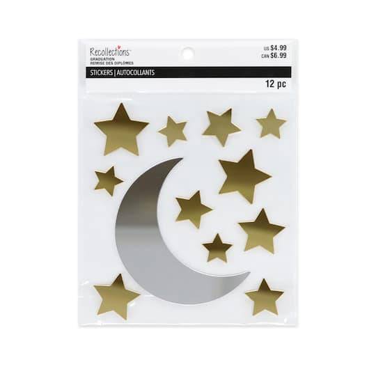 Graduation Moon & Star Stickers By Recollections