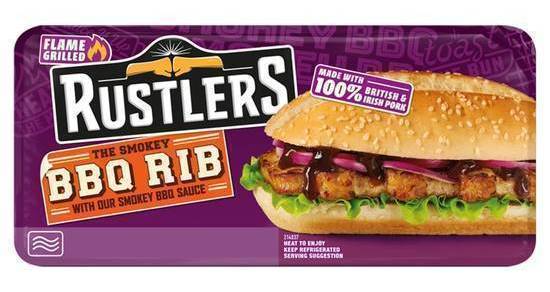 Rustlers BBQ Rib Burger 157g PM