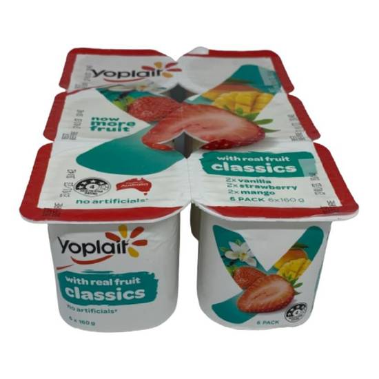 Yoplait Classics Mixed Yoghurts (6 Pack)