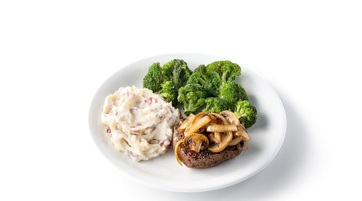New! Mushroom & Onion Medley Sirloin Steak