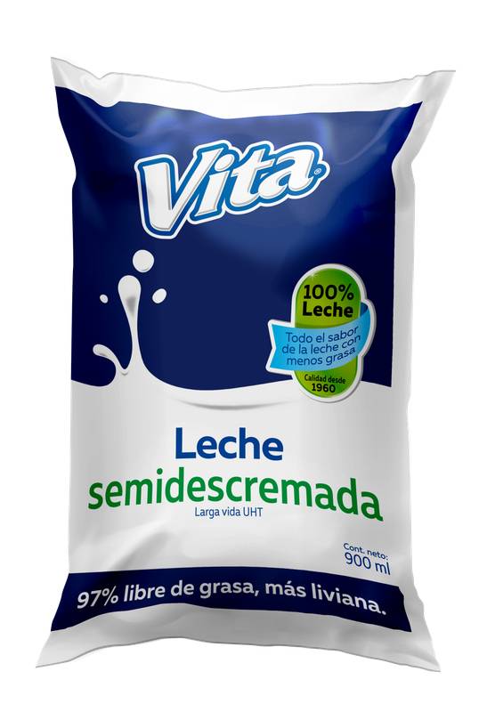 LECHE VITA SEMIDESCREMADA FDA 900 ML