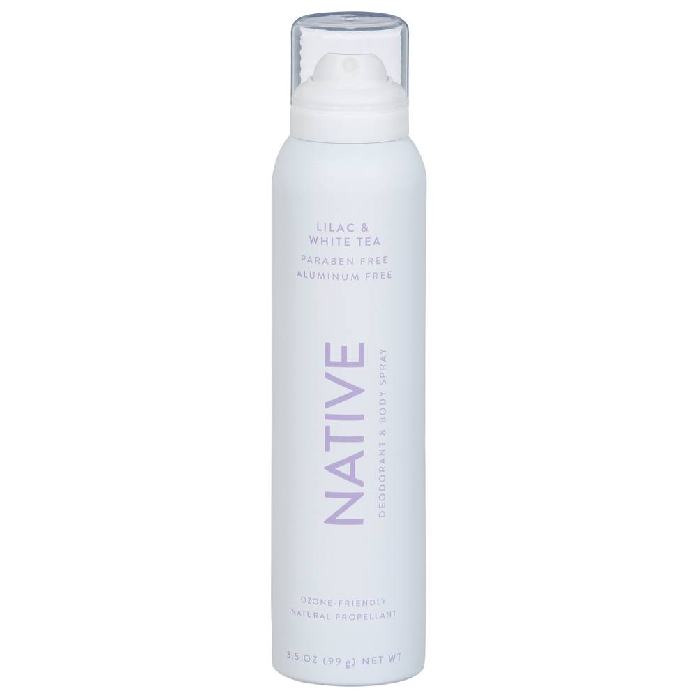 Native Deodorant & Body Spray, Lilac - White Tea (3.5 oz)