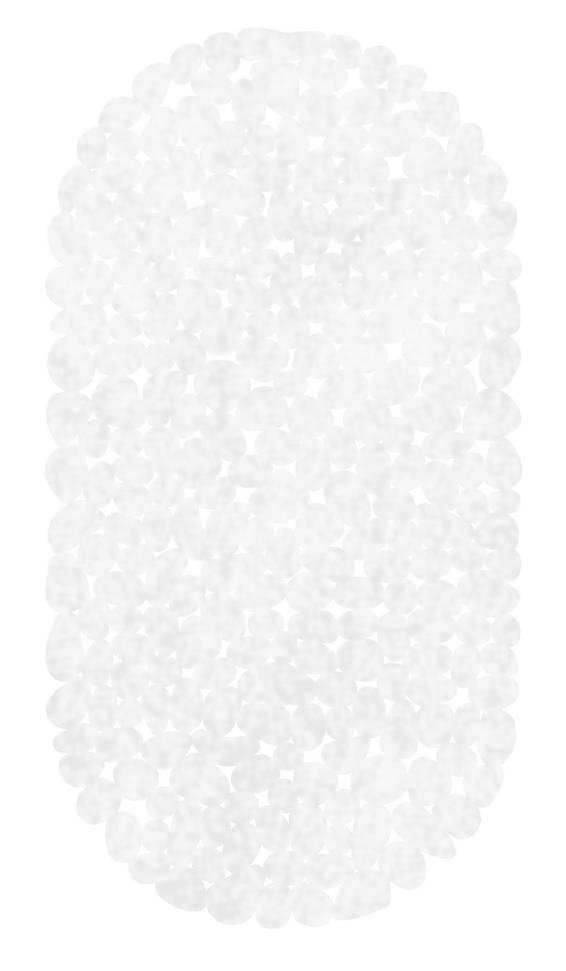 Flowell tapete para baño (68 x 36 cm/Blanco)