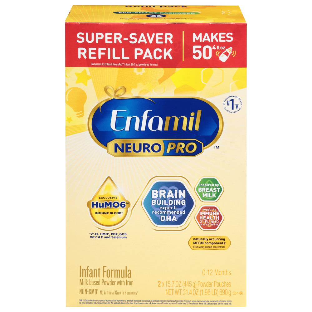 Enfamil Neuro Pro Milk Based Powder With Iron Refill Box 12m (1.96 lbs)