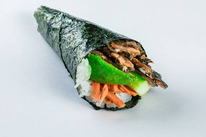 (c110) Salmon Skin Hand Roll