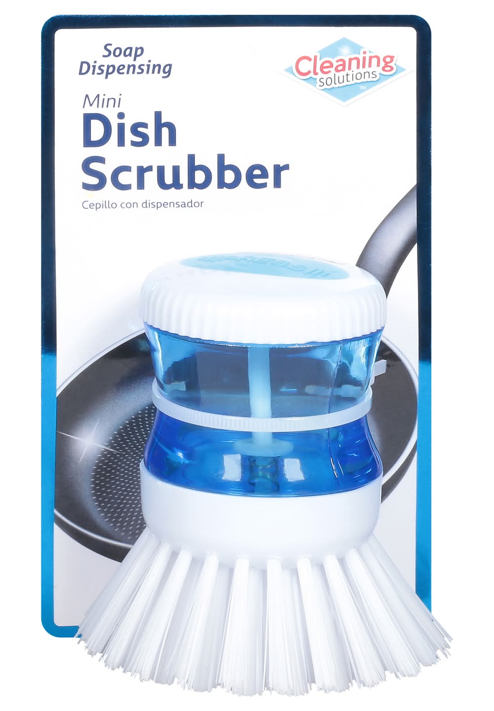 Cleaning Solutions Dish Brush With Soap Dispenser (3.2 oz)