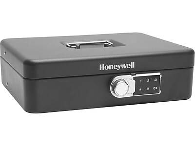 Honeywell Digital Tiered Cash Box With Touchpad Lock (black)