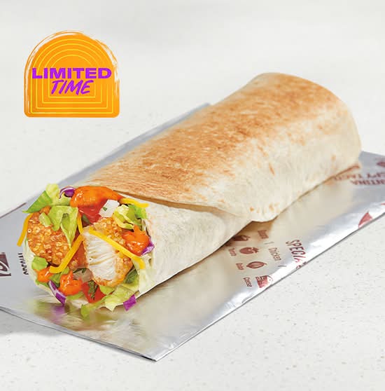 Spicy Ranchero Crispy Chicken Burrito