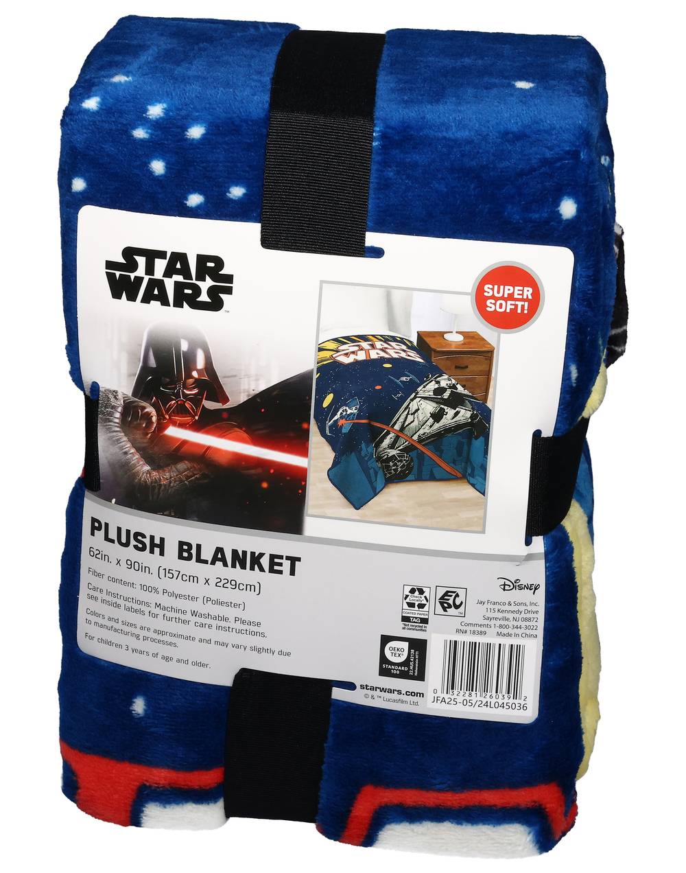 Star Wars Super Soft Plush Blanket, 62x90 in