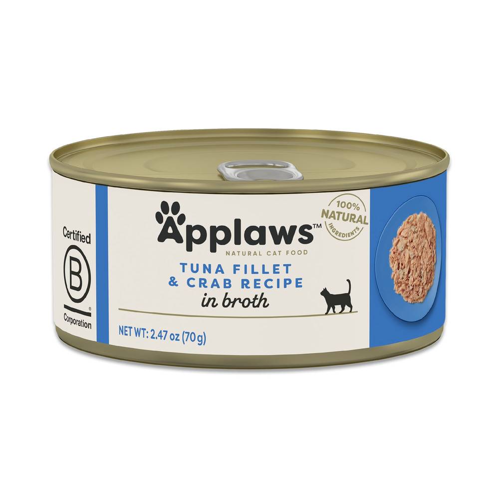 Applaws Natural Fillet in Broth Wet Cat Food (tuna-crab)