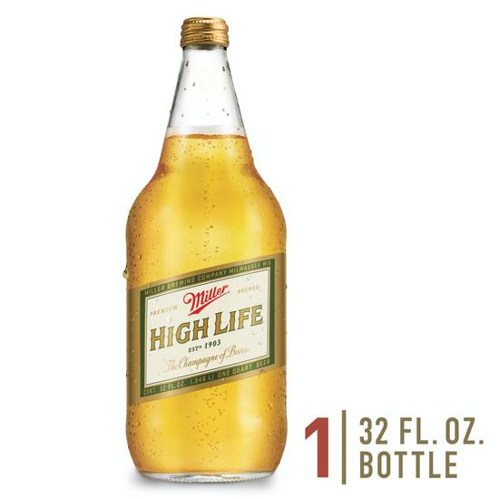 Miller High Life American Lager Beer (32 fl oz)
