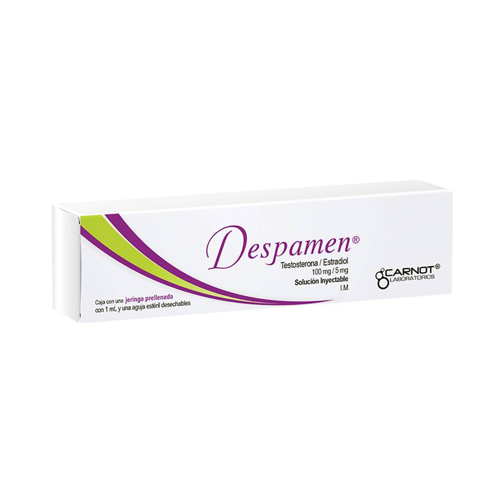 Carnot · Despamen testosterona, estradiol solución inyectable 100 mg/5 mg (20 g)