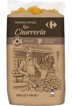 Patatas fritas churrería · Carrefour (2 x 150 g)
