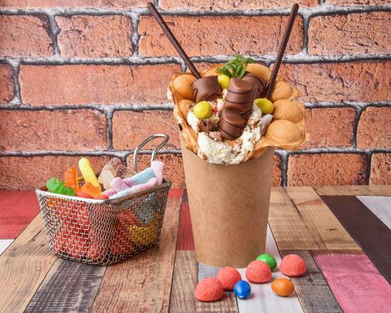 Bubbles waffles 🧇 Bueno🍫 & Banane🍌