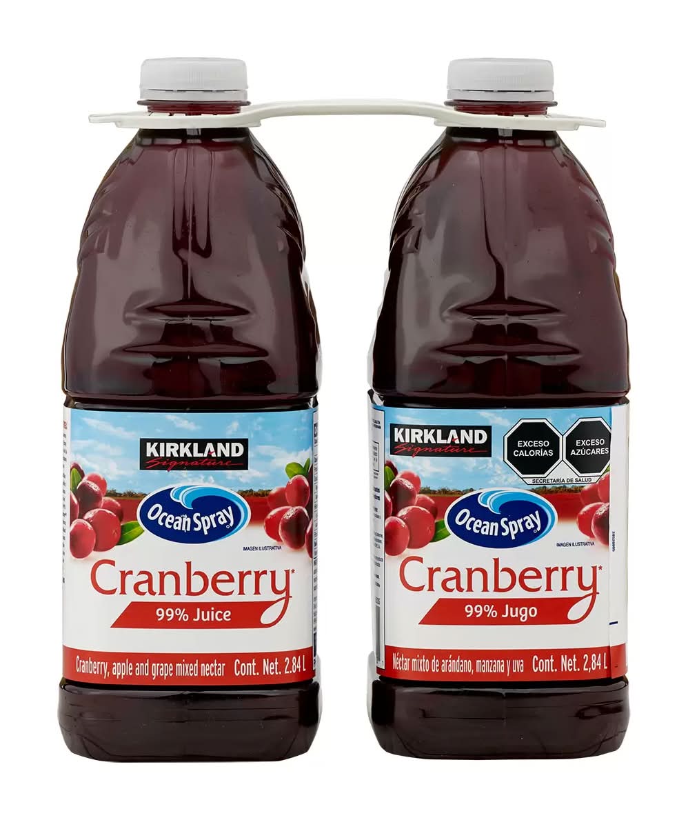 Ocean Spray · Jugo de arándano con manzana y uva de kirkland signature (2 x 2,84 L)