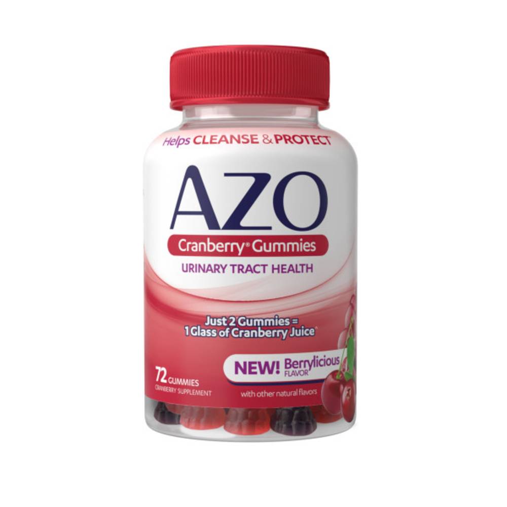 Azo Cranberry Urinary Tract Health Dietary Supplement Gummies Mixed Berry (72 ct)