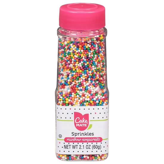 Cake Mate Rainbow Nonpareils Sprinkles (2.1 oz)