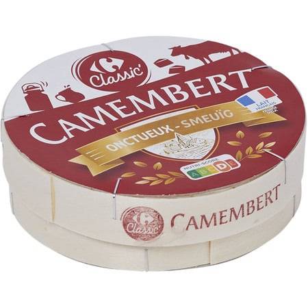 Camembert CARREFOUR CLASSIC' - la boite de 250g