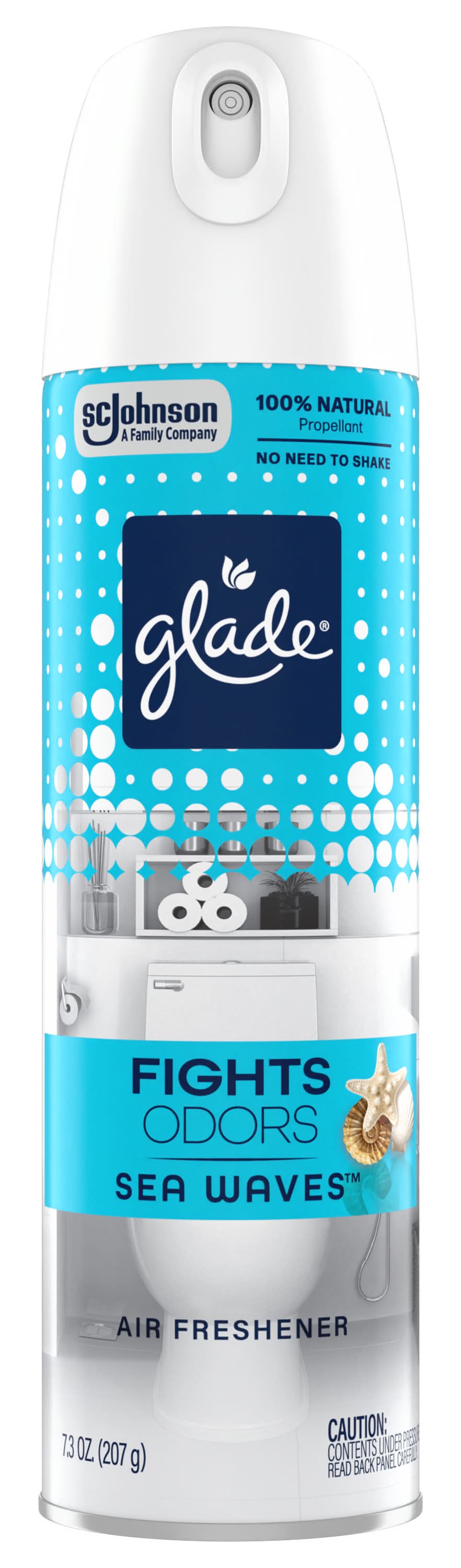 Glade Odor Fighting Air Freshener Spray, Sea Waves (7.3 oz)